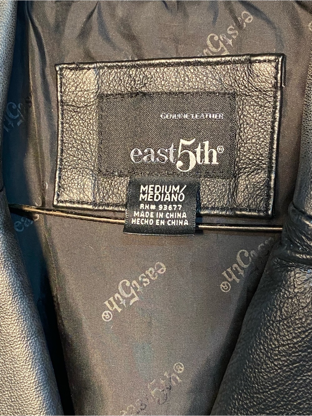East 5th Women's Black Genuine Leather Jacket Blazer- Medium